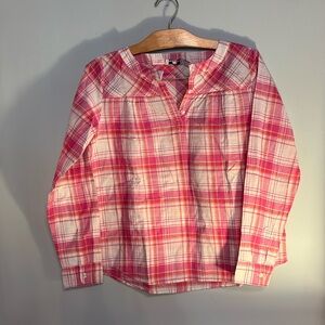 Vineyard Vibes Girls Button Down Shirt Size 14